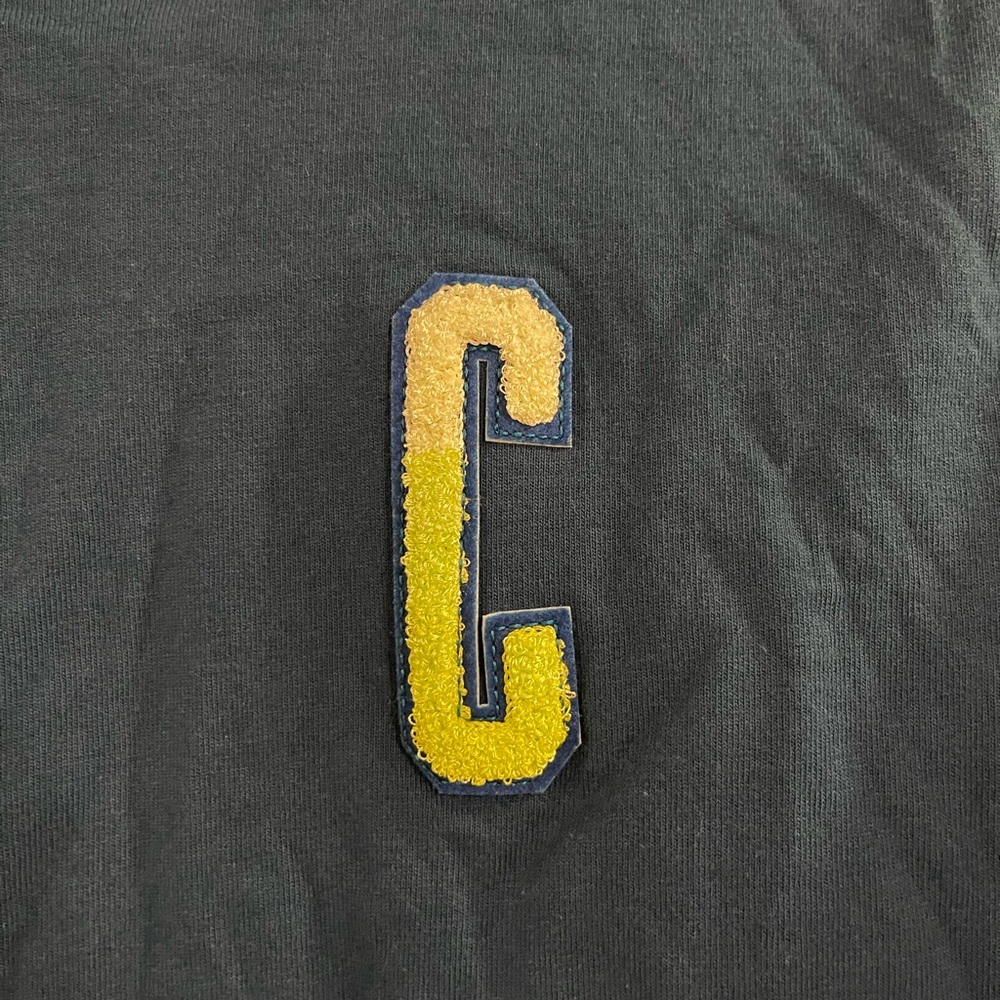 Champion Teal Long Sleeve Tee with Yellow Logo - Picture 2 of 6
